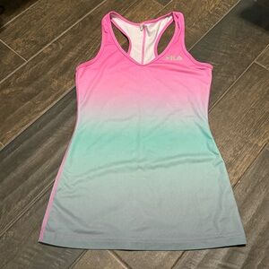 EUC Fila Ombre Racerback Tunic Tank Top